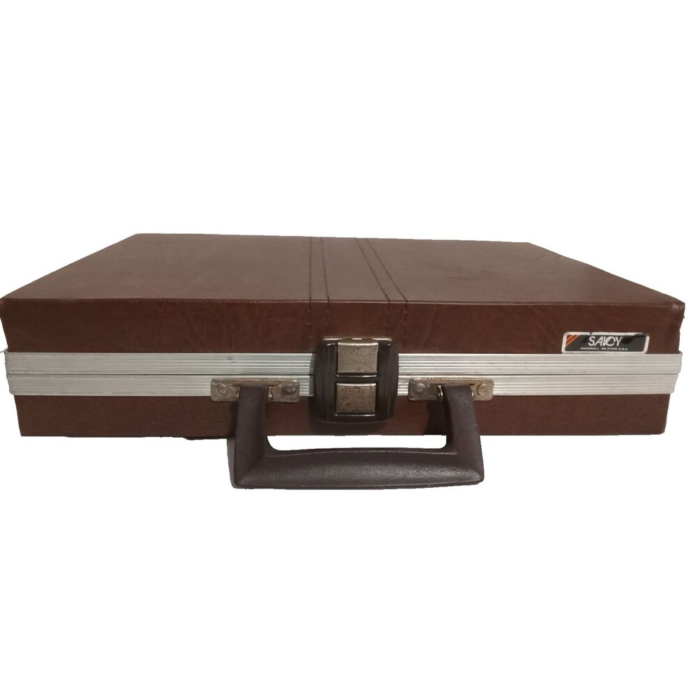 Vintage 1980’s Savoy  30-Slot Carrying Case Cassette Tapes Audio Faux Leather